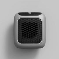 PTC Ceramic Heater Wall Mount Desktop Portable with Remote Control for Bathroom Home Office Fast Heating Fan US tamsiai pilka spalva