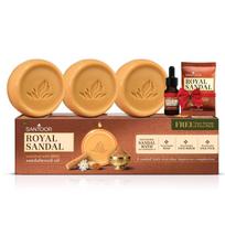 Santoor Royal Sandal Detan Pack 3 Soaps + Free Serum + Free Face Pack