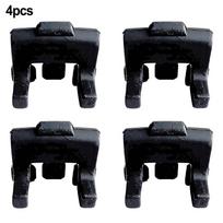 Oro gruzdintuvė 10 vnt. Oro gruzdintuvės bamperiai Juodi guminiai bamperiai 10 pcs black