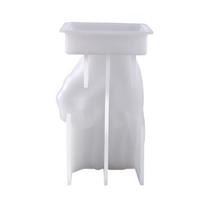 Candle Silicone Mold Aromatherapy OK Thumb Gesture Candle Making Mold DIY Craft white