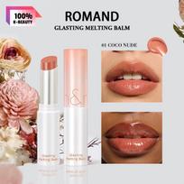 rom&nd GLASTING MELTING BALM 01-04/13, Define Lip Contour, Moist Lip Repair, Multi Shade Daily Glam, Korean Cosmetics, Korean Makeup 13 SCOTCH NUDE brown