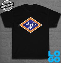 New T-Shirt Agfa Camera Film Logo Funny T-Shirt Made In USA Size S to 5XL L gray