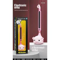Electric Kids Guitar  Erhu 2-In-1 - Tadpole Note Creative Electronic Sound Toy Children'S Musical Instrument Suitable For All Ages Kids Adults black