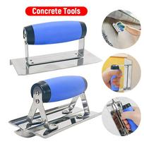 Plaster Stucco Cement Finishing Tool Concrete Tools Stainless Steel with Soft Grip Pool Trowel Masonry Construction Hand Tool Style B blue