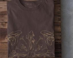Grunge Clothing, Grunge, Fairy Grunge Clothing, Alt Clothing, Grunge Fairycore, Grunge Shirt, Goblincore Clothing, Mushroom Tshirt L black