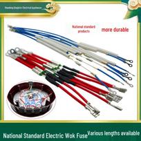 Universal Electric Wok Accessories Set with Overheat Protection Thermistor Fuse Tube 14cm Fuse Tube (2 pieces) gray