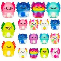 12/24PCS Kids Adult Mini Kawaii Newt Cute Squishy Stress Relief Squeeze Toy Slow Rising Toy Carnival Goodie Party Send Gift random  1PCS blue