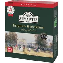 Ahmad Tea English Breakfast maišeliai 100 Rekomenduojama pienas Individualiai suvynioti Juoda Didelė talpa Komerciniam naudojimui black