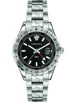 Versace vyriškas Hellenyium GMT Šveicariškas kvarcinis laikrodis V11020015 sidabras