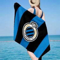 1 vnt. Club Brugge FC emblemos paplūdimio rankšluostis - minkštas, sugeriantis mikropluošto, lengvas, idealus paplūdimiui, vakarėliams, kelionėms, stovyklavimui, gerbėjų dovanoms 80cmx160cm(31x63inch)