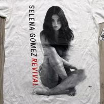 Selena Gomez Gift For Fans White T-Shirt Cotton All Size L black
