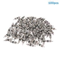 100Pcs Copper Valve Core Car Motorcycle Bike Tire Valve Core Us Vacuum Tyre Valve Stems Core Remover Bicycle Auto Accessories 3 gray