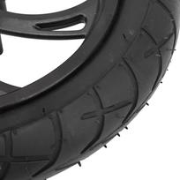 Rubber Tire Scooter Tire Replacement Aluminum Alloy Hub Rubber Tyre Wheel  Replacement Use black