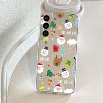 Clear Case For Samsung Galaxy S22 S20 FE S21 Plus S10 Lite S9 S8 S10e Note 20 Ultra 10 9 8 Phone Cover Christmas Santa Claus Elk Samsung Note 8 white