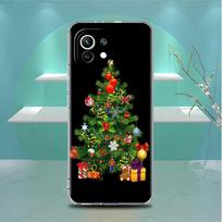 Clear Case For Xiaomi Mi Poco X3 NFC M3 Pro F3 F1 11 Lite 12 Note 10 11T 9T Transparent Phone Cover Snowman Christmas Cute Redmi Note 9S white