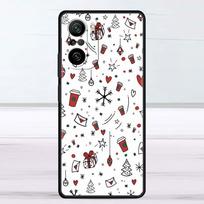 Case For Xiaomi Redmi Note 11 9S 10 9 8 7 9A 9C 9i K40 8T 10C 9T K50 Silicone Shell Snow Merry Christmas Redmi K40 Pro black