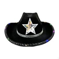 Cowboy Hat Decorative Cowgirl Sombrero Caps for Engagement Party Dress up Women balta