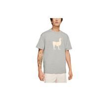 Nike Sb Alpaca Print Skateboarding Loose Knit Short Sleeve T-Shirt Men Tops Grey DD1299-063 S white