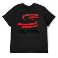 Ayrton Senna Logo Classic T-Shirt custom t shirt customs croswit shirt man t shirts for men graphic M įvairiaspalvis