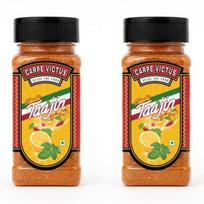 Carpe Victus Tajin Seasoning | Chili Lime Spice Mix | Mexican Chili Lemon Seasoning for Fruits, Juices, Cocktails, Salads & Snacks | 100g (Pack of 2) white