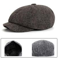 Vyriška skrybėlaitė-beretė 100% medvilnė Gatsby Ivy Golf Cabbie skrybėlė brown