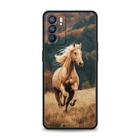 Beautiful Brown Horses Phone Case For Oppo Reno13 Reno12 Reno11 F Reno10 Pro A54 5G Find X5 A53 A52 A9 A17 4G A79 A80 A98 Cover For Oppo A9 2020 black