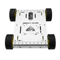 4WD Mobile Robot Chassis Long-Lasting with Rubber Tires Sturdy sidabras