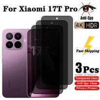 Xiaomi 17T Pro 3 Pcs Tempered Glass Anti-peeping Screen Protector For Xiaomi 17T 15T 17 Poco X8 Pro Max Ultra Protection For Poco X8 Pro Max juoda