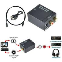 Optinis Koaksialinis Toslink Skaitmeninis į Analoginį Garso Keitiklio Adapteris Rca L/R 3.5mm