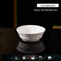 2026 Pure White Embossed Tableware: High-Value Niche Dinner Plate for Home Use gray