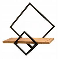 Sieninė lentyna loft stiliaus, pakabinamas augalų laikiklis, ąžuolo "craft" raštas