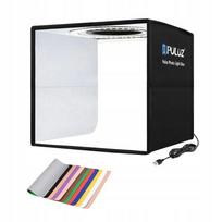 PULUZ PU5025B bešešėlis fotografavimo tentas 25 cm LED USB + fonai