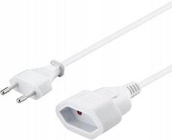 PremiumCord baltas 3 m tinklo ilgintuvas, 1 lizdas, 1 vnt