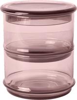 Ferm Living Laikymo indai su dangteliu Boya 10,5 cm, rausvai violetiniai, 2 vnt.