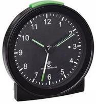 TFA analoginis radijo bangomis valdomas žadintuvas su snaudimo funkcija ir tyliu veikimu, 81 × 31 × 84 mm