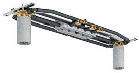 montāžas komplekts dušas galvai ShowerHeaven 1200/300 4jet