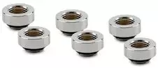 Thermal Grizzly DeltaMate Extender Fitting – MF7, Gloss nickel, 6er-Pack