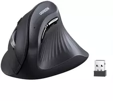 Ugreen pelė UGREEN MU008 BT 2.4G vertikali pelė (juoda)