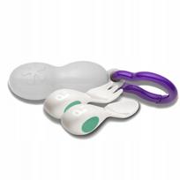 Doddl ergonominiai vaikų stalo įrankiai nuo 6 mėn. su dėklu