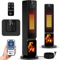 Automatinis elektrinis šildytuvas Carruzzo su Wi-Fi, LCD ekranu ir laikmačiu