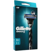 Gillette Mach3 Razor + Spare Blades skustuvas su atsarginiais peiliukais, 3 vnt.