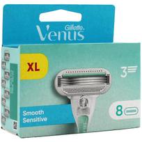 Gillette Venus Smooth Sensitive Replacement Heads skutimosi peiliukai, 8 vnt.
