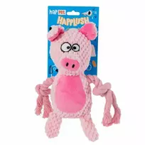 Happet pliušinis žaislas šuniui, rožinis paršelis, 22cm
