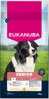 Eukanuba Life Care Medum Senior sausas maistas vidutinių veislių senyviems šunims su vištiena, 15 kg