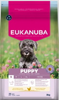 Eukanuba Life Care Small Puppy sausas maistas mažų veislių šuniukams su vištiena, 3 kg
