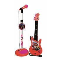 Muzikinis gitaros ir mikrafono rinkinys Lady Bug, raudona
