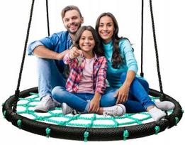 Sūpynės GANDRALIZDIS 120cm iki 150kg su tvirtomis STORomis VIRVĖMis PATVARIOS