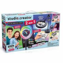 Canal Toys - 2-in-1 vaizdo studija su multicolor LED žiedu, dvigubas funkcijų laikiklis - Studijos kūrėjas - INF027