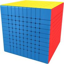 Oostifun Moyu Cubing Classroom Mofang jiaoshi Meilong 10 10 x 10 sluoksnių magiškas galvosūkių kubas Mfjs 10 x 10 x 10 kubas, įvairiaspalvis, be lipdukų, Mf8865