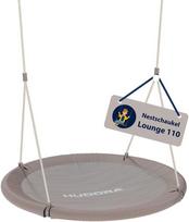 Hudora lizdinis sūpynės-lounge 110 cm – sūpynės vaikams/suaugusiems lauke ir viduje – pakabinamos sūpynės sodui – 150 kg apkrova – smėlio spalvos